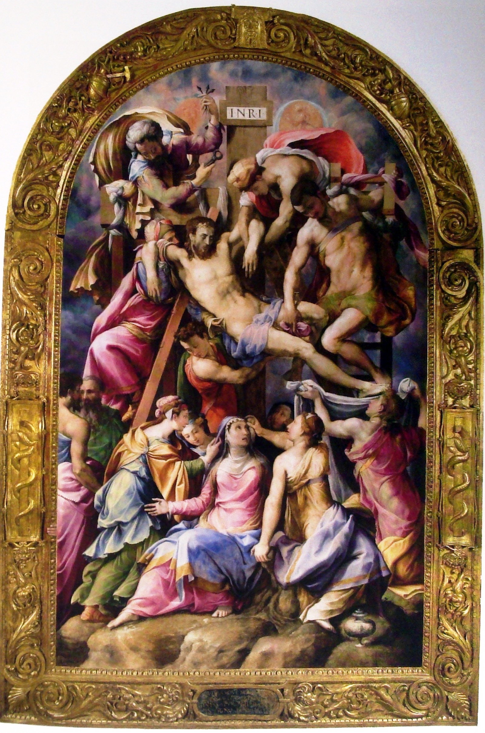 deposizione di Cristo dalla croce (dipinto) by Salviati Francesco (sec. XVI)